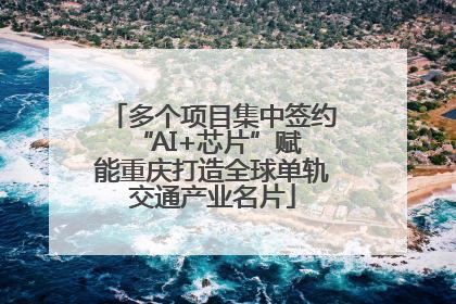 多个项目集中签约 “AI+芯片”赋能重庆打造全球单轨交通产业名片