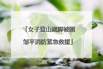 女子登山崴脚被困 邹平消防紧急救援