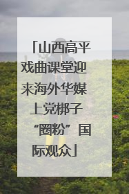 山西高平戏曲课堂迎来海外华媒 上党梆子“圈粉”国际观众