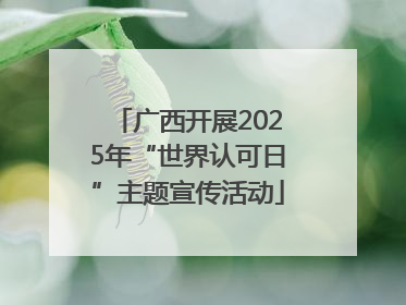 广西开展2025年“世界认可日”主题宣传活动