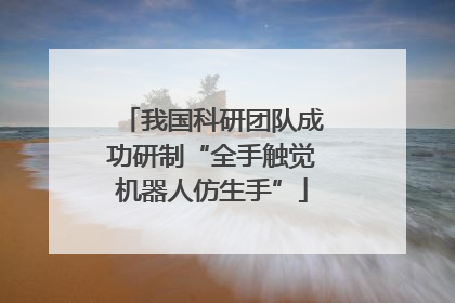 我国科研团队成功研制“全手触觉机器人仿生手”