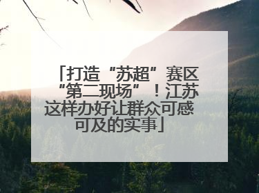 打造“苏超”赛区“第二现场”！江苏这样办好让群众可感可及的实事