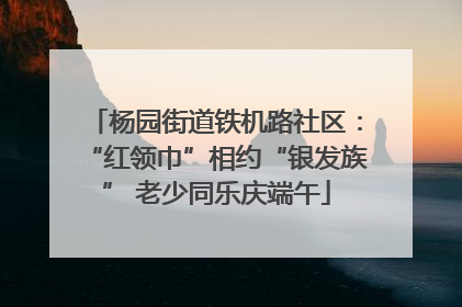 杨园街道铁机路社区：“红领巾”相约“银发族” 老少同乐庆端午