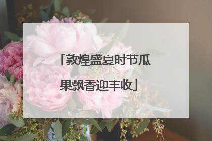 敦煌盛夏时节瓜果飘香迎丰收