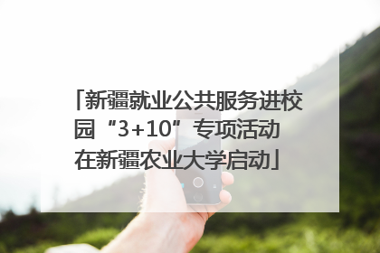 新疆就业公共服务进校园“3+10”专项活动在新疆农业大学启动