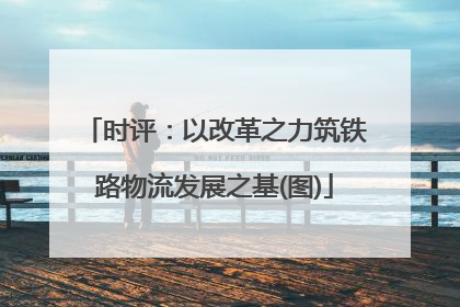 时评：以改革之力筑铁路物流发展之基(图)