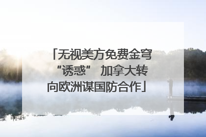 无视美方免费金穹“诱惑” 加拿大转向欧洲谋国防合作
