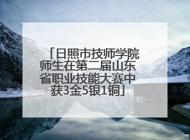 日照市技师学院师生在第二届山东省职业技能大赛中获3金5银1铜