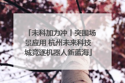 未科加力冲丨突围场景应用 杭州未来科技城竞逐机器人新蓝海