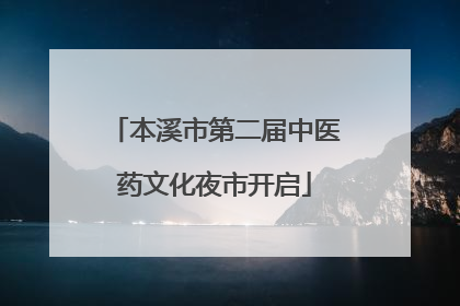 本溪市第二届中医药文化夜市开启