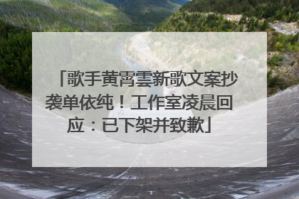 歌手黄霄雲新歌文案抄袭单依纯！工作室凌晨回应：已下架并致歉