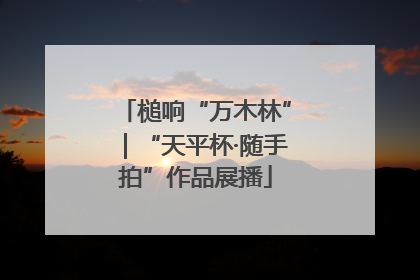 槌响“万木林”｜“天平杯·随手拍”作品展播