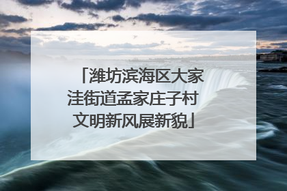 潍坊滨海区大家洼街道孟家庄子村文明新风展新貌