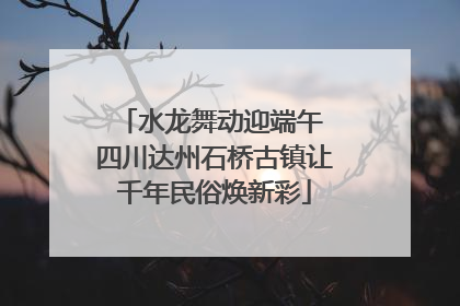 水龙舞动迎端午 四川达州石桥古镇让千年民俗焕新彩