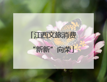 江西文旅消费“新新”向荣