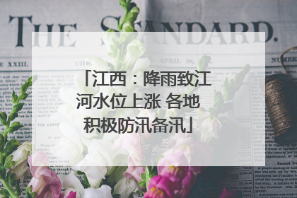 江西：降雨致江河水位上涨 各地积极防汛备汛