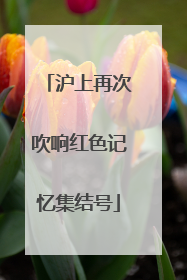 沪上再次吹响红色记忆集结号