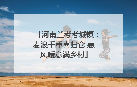 河南兰考考城镇：麦浪千重喜归仓 惠风暖意满乡村