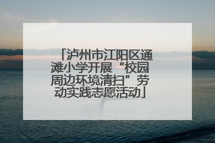泸州市江阳区通滩小学开展“校园周边环境清扫”劳动实践志愿活动
