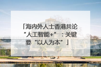 海内外人士香港共论“人工智能+”：关键要“以人为本”