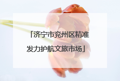 济宁市兖州区精准发力护航文旅市场