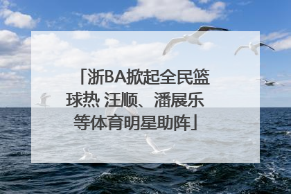 浙BA掀起全民篮球热 汪顺、潘展乐等体育明星助阵
