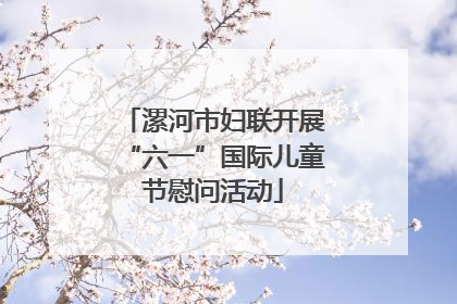 漯河市妇联开展“六一”国际儿童节慰问活动