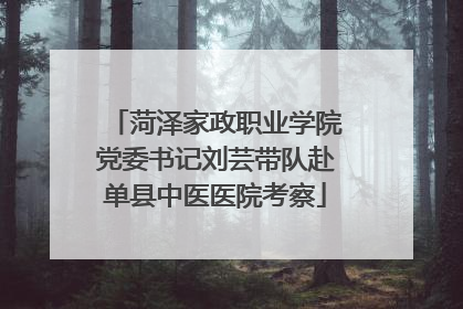 菏泽家政职业学院党委书记刘芸带队赴单县中医医院考察