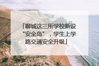聊城这三所学校新设“安全岛”，学生上学路交通安全升级