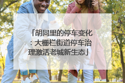 胡同里的停车变化：大栅栏街道停车治理激活老城新生态