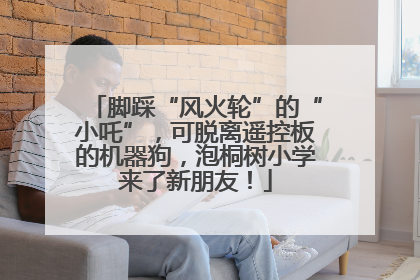 脚踩“风火轮”的“小吒”，可脱离遥控板的机器狗，泡桐树小学来了新朋友！