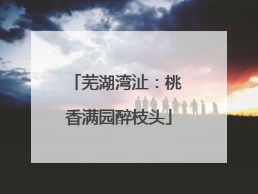 芜湖湾沚：桃香满园醉枝头