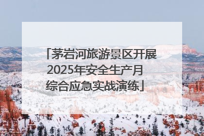 茅岩河旅游景区开展2025年安全生产月综合应急实战演练