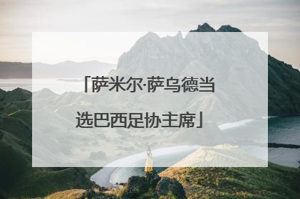萨米尔·萨乌德当选巴西足协主席