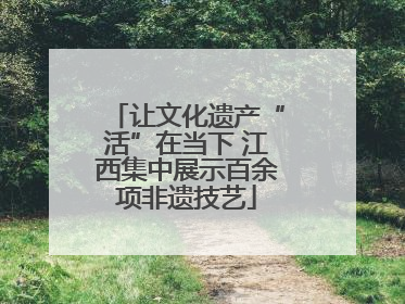 让文化遗产“活”在当下 江西集中展示百余项非遗技艺