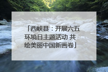 西峡县：开展六五环境日主题活动 共绘美丽中国新画卷