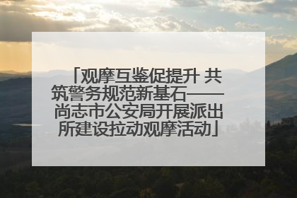观摩互鉴促提升 共筑警务规范新基石——尚志市公安局开展派出所建设拉动观摩活动