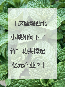 这座赣西北小城如何下“竹”功夫撑起亿元产业？