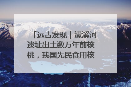 远古发现｜濛溪河遗址出土数万年前核桃，我国先民食用核桃历史大幅提前