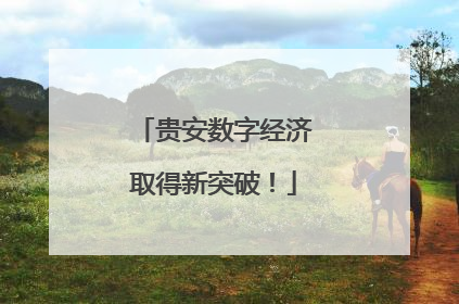 贵安数字经济取得新突破！