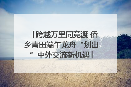 跨越万里同竞渡 侨乡青田端午龙舟“划出”中外交流新机遇