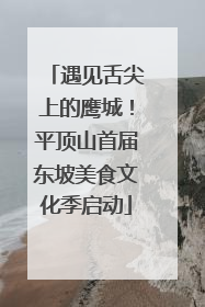 遇见舌尖上的鹰城！平顶山首届东坡美食文化季启动