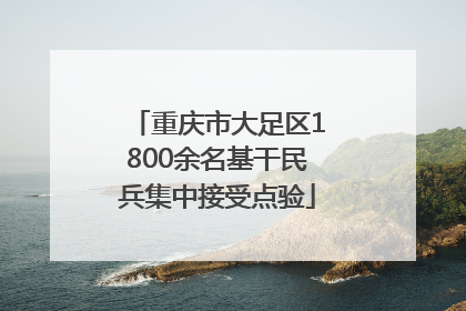 重庆市大足区1800余名基干民兵集中接受点验