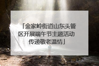 金家岭街道山东头管区开展端午节主题活动 传递敬老温情