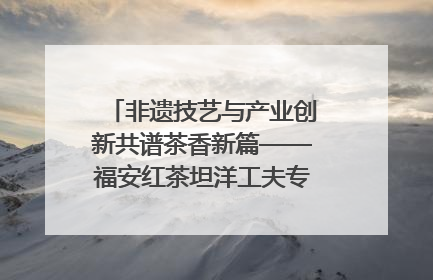 非遗技艺与产业创新共谱茶香新篇——福安红茶坦洋工夫专场推介会在京举办