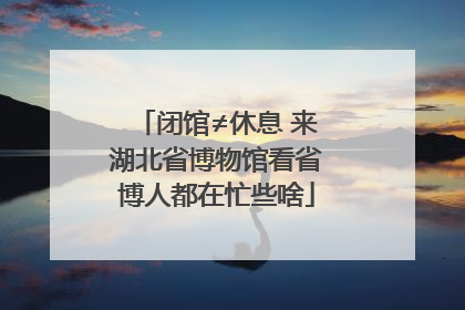 闭馆≠休息 来湖北省博物馆看省博人都在忙些啥