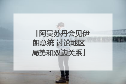 阿曼苏丹会见伊朗总统 讨论地区局势和双边关系