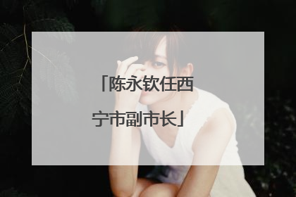 陈永钦任西宁市副市长