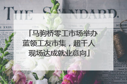 马驹桥零工市场举办蓝领工友市集，超千人现场达成就业意向
