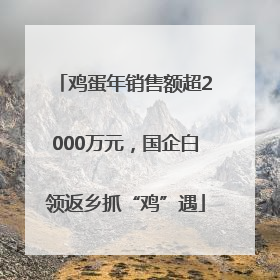 鸡蛋年销售额超2000万元，国企白领返乡抓“鸡”遇